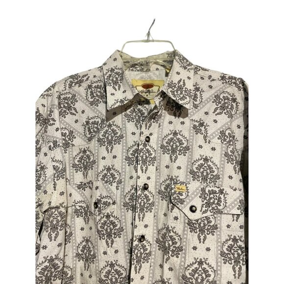 Larry Maham Men's Long Sleeve Button Down Boho Western Top Size L - Picture 6 of 6